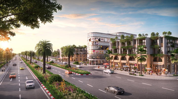 Trung tâm thương mại 7 tầng tại dự án Glory Downtown.