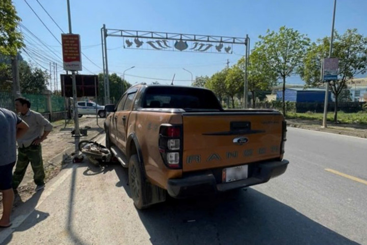 Xe ô tô liên quan vụ tai nạn.