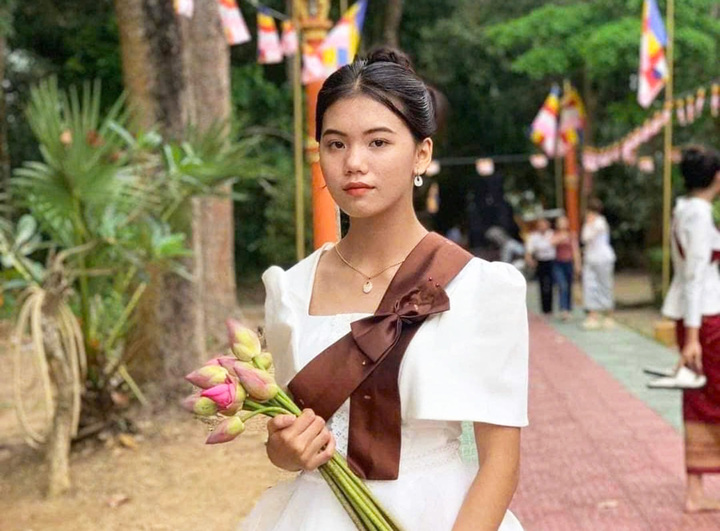 Em Lê Thị Minh Thư. (Ảnh gia đình cung cấp)