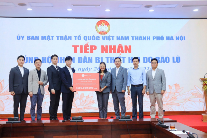 Các công ty thành viên tập đoàn LOTTE tại Việt Nam ủng hộ tổng giá trị 3 tỷ đồng đến Ủy ban MTTQVN thành phố Hà Nội và TP.HCM.