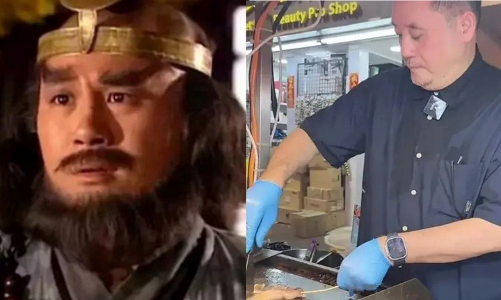 "Sa Tăng" Mạch Trường Thanh bán thịt nướng vỉa hè.