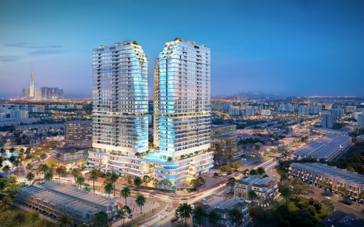 Công trình kiến trúc ấn tượng King Crown Infinity thu hút ánh nhìn của bất cứ ai đặt chân đến TP. Thủ Đức.