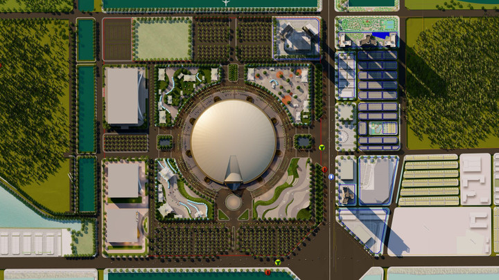 Cận cảnh Trung tâm Hội chợ Triển lãm Quốc gia dự kiến hoàn thành tháng 7/2025 - 1