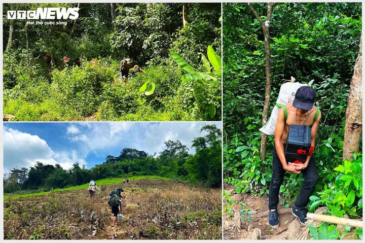 Đường giao thông được xác định là những vết mòn lưng núi, gót chân người trước chạm trán người sau, những bước chân men theo lối đi ken đặc cây rừng.