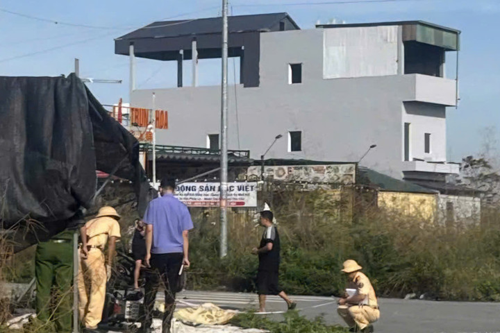 Hiện trường vụ tai nạn.