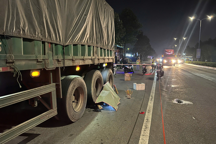 Hiện trường vụ tai nạn.