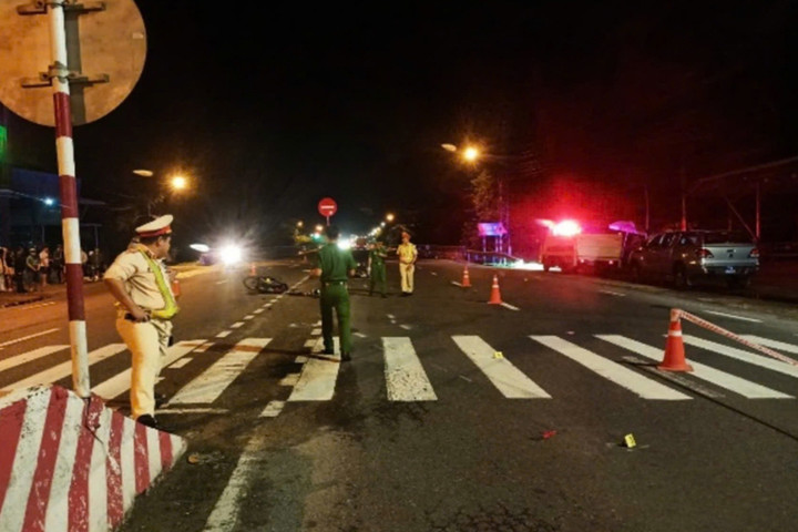 Hiện trường xảy ra vụ tai nạn.