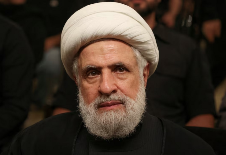 Phó Tổng thư ký của lực lượng Lebanon Naim Qassem. (Ảnh: Reuters)