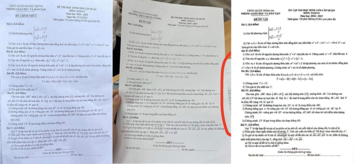 Quy trình ra đề thi học sinh giỏi lớp 9 quận Hai Bà Trưng được thực hiện đúng quy định