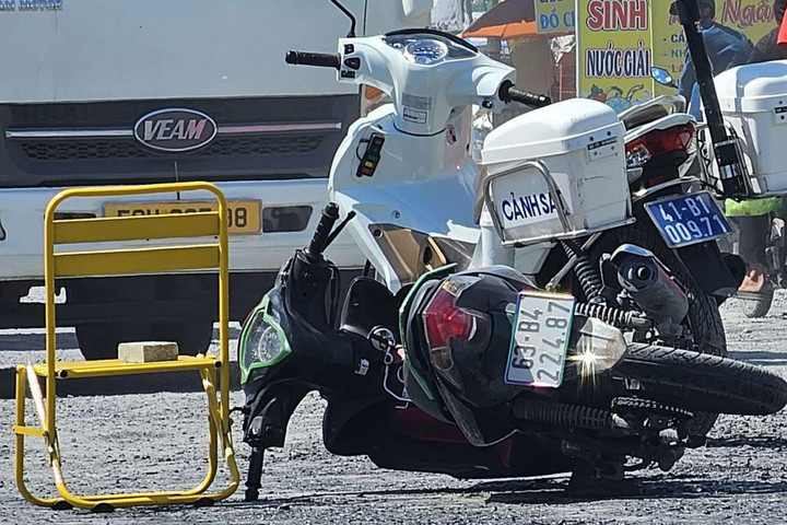 Hiện trường vụ tai nạn.