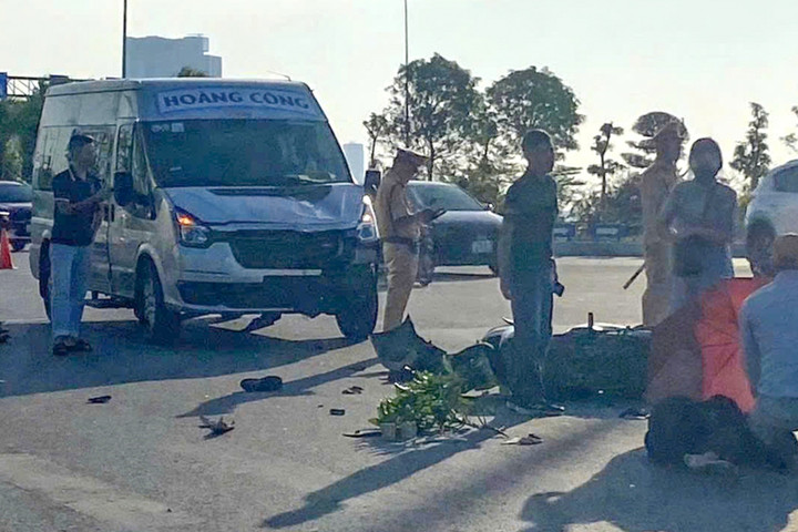 Hiện trường vụ tai nạn.