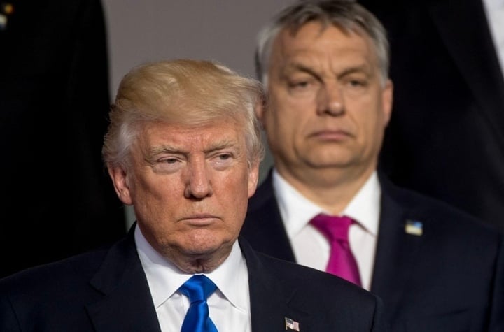 Thủ tướng Hungary Viktor Orban ủng hộ cựu Tổng thống Donald Trump. (Ảnh: Getty)