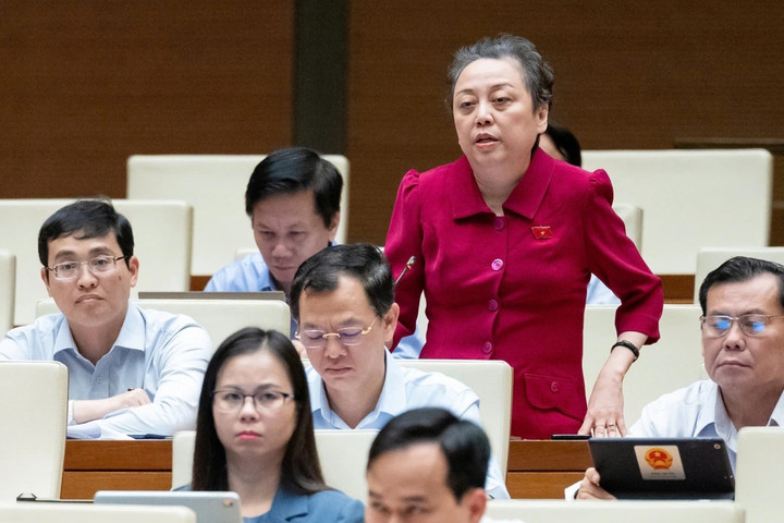 Đại biểu Phạm Khánh Phong Lan, đoàn TP.HCM. (Ảnh: Quốc hội)