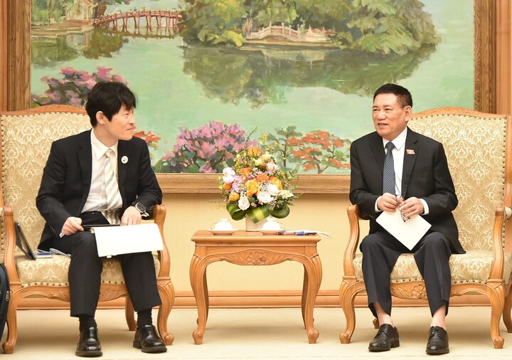 Phó Thủ tướng Hồ Đức Phớc: Hàng ngày hàng giờ Việt Nam luôn nỗ lực trong công tác phòng chống rửa tiền và chống tài trợ khủng bố. (Ảnh VGP/Trần Mạnh)