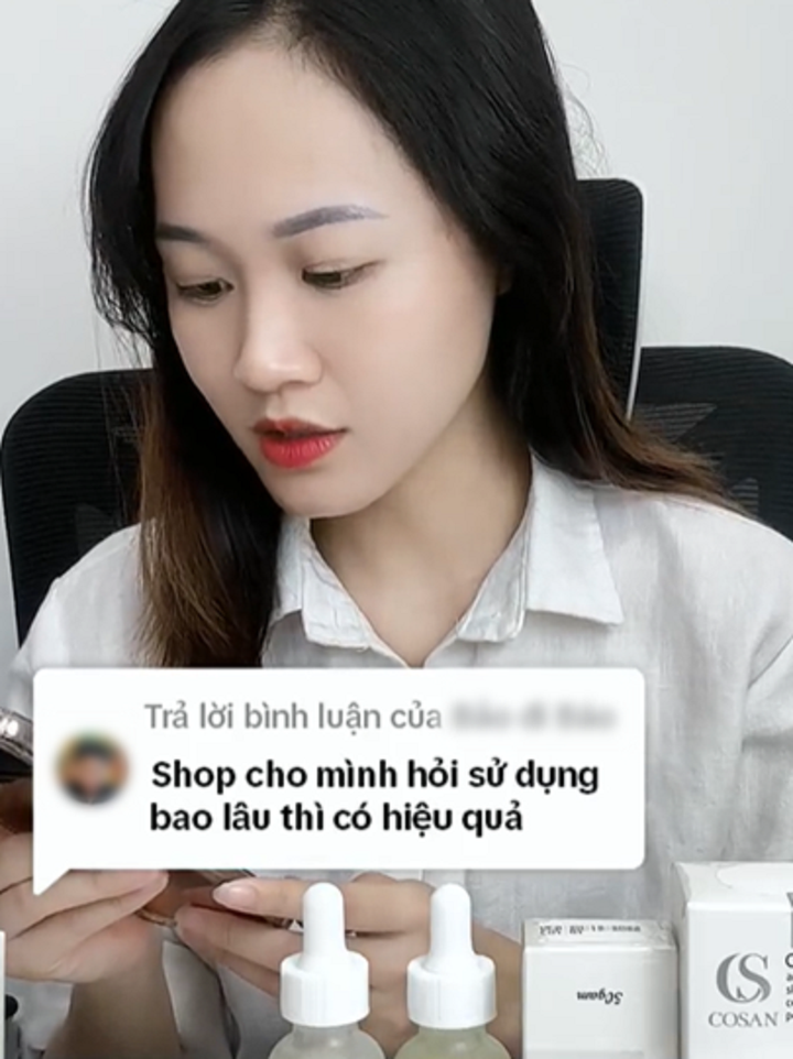 Cosan đón nhận câu hỏi tư vấn khách hàng thông qua kênh TikTok.