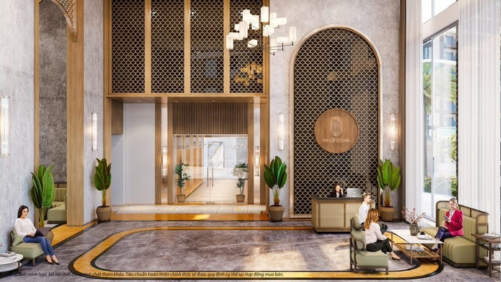 The Opus One gây ấn tượng với thiết kế và tiện ích, dịch vụ nội tòa theo phong cách khách sạn hạng sang.