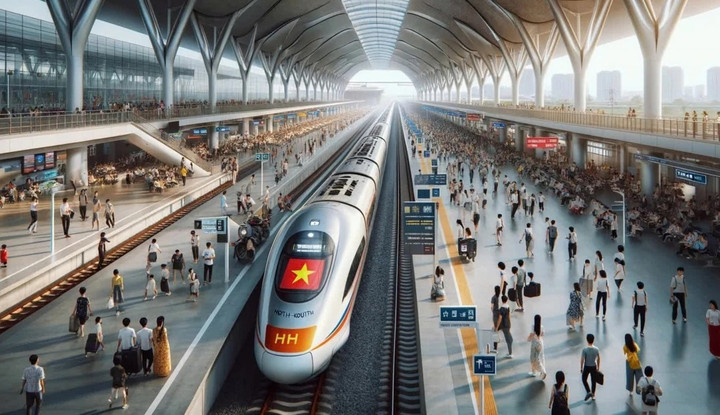 Nguồn nhân lực cho dự án đường sắt tốc độ cao có thể lên tới hơn 14.000 người (Ảnh minh họa: Al)