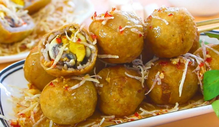 Trứng vịt lộn chiên giòn rất sáng tạo và độc đáo. (Ảnh: Bách hóa xanh)