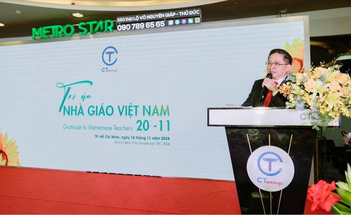 Chủ tịch Tập đoàn CT Group chia sẻ tại sự kiện.