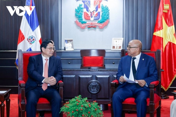 Thủ tướng hội kiến với Chủ tịch Thượng viện và Chủ tịch Hạ viện CH Dominica - 10