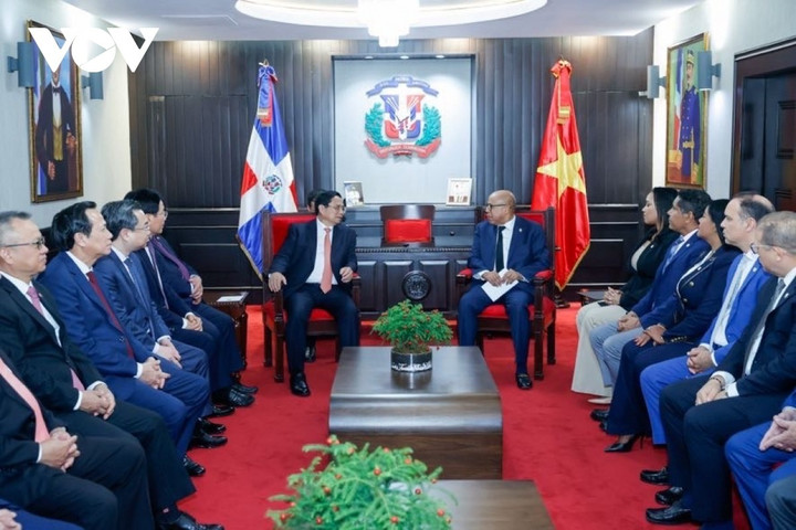 Thủ tướng hội kiến với Chủ tịch Thượng viện và Chủ tịch Hạ viện CH Dominica - 8