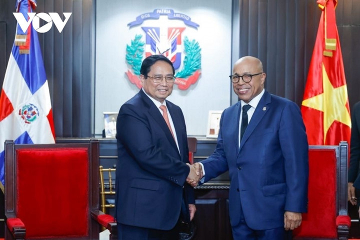 Thủ tướng hội kiến với Chủ tịch Thượng viện và Chủ tịch Hạ viện CH Dominica - 9