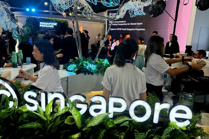 Gian trưng bày của Singapore tại COP29.