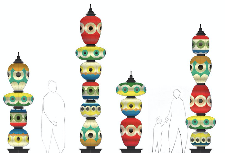 Bản thiết kế tác phẩm “Ý niệm của Hy vọng - Totem of Hope” của nghệ nhân Ryosuke Harashima (Nhật Bản)