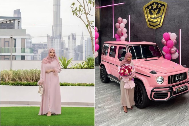 Bà nội trợ Malaikah Raja được chồng cho hơn 5,7 tỷ đồng/tháng. (Ảnh: The Sun)