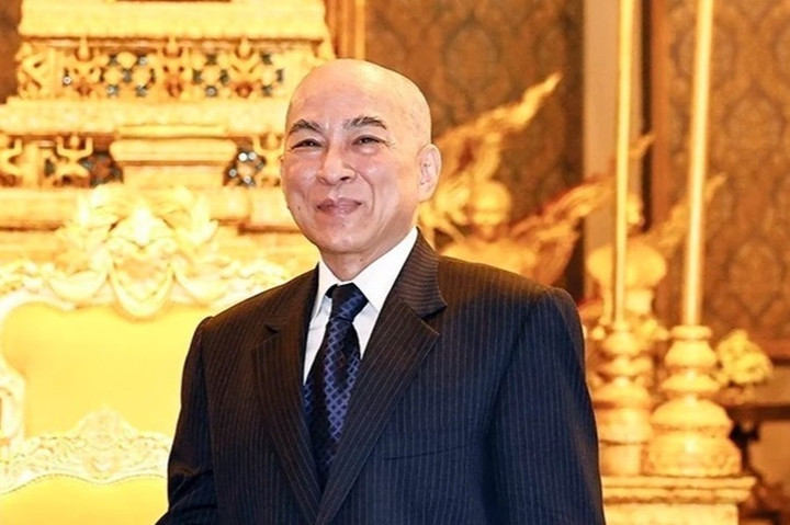 Quốc vương Campuchia Preah Bat Samdech Preah Boromneat Norodom Sihamoni. (Ảnh: TTXVN)