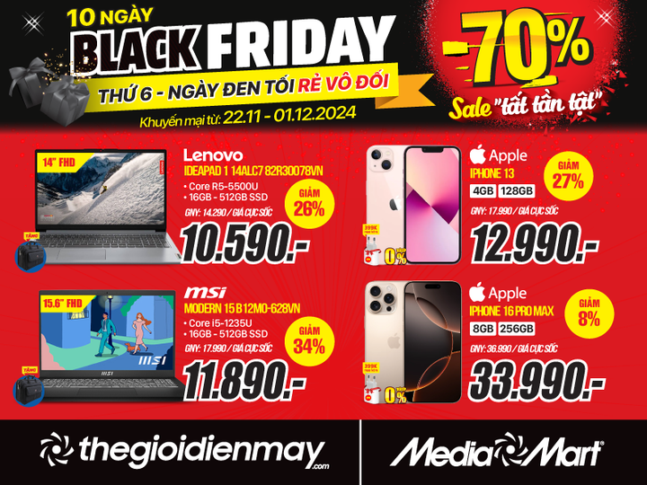 Black Friday: MediaMart sale sập sàn đến 70% hàng nghìn sản phẩm - 5