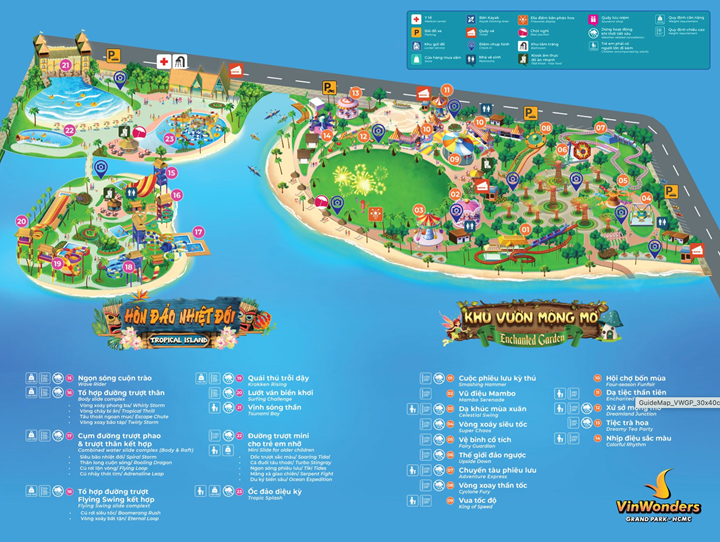 Công viên Grand Park đã hoàn thành và sẵn sàng khai trương phục vụ cư dân và du khách.