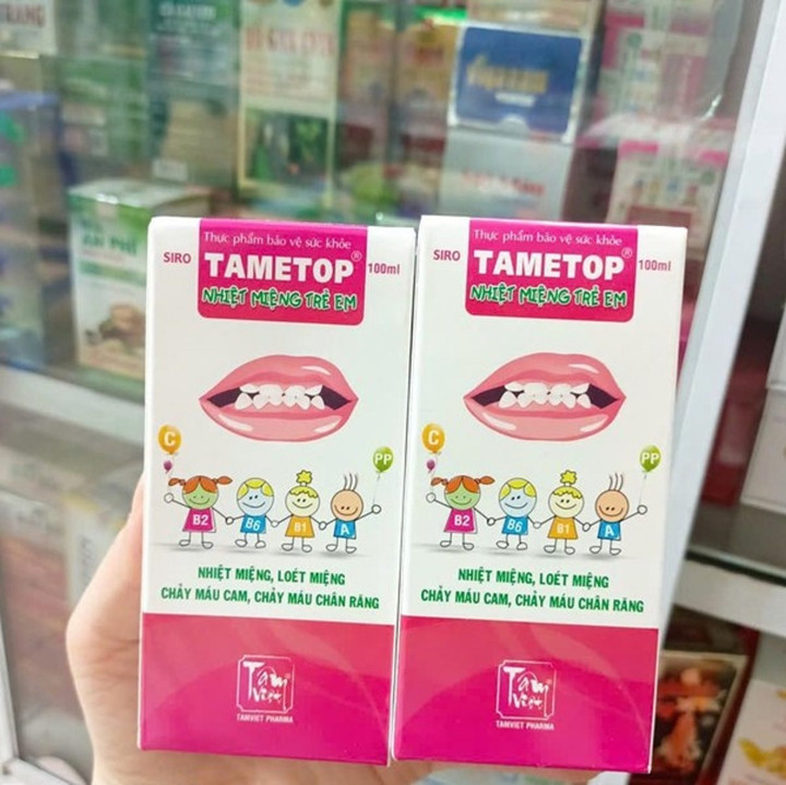 Tametop có dạng siro chuyên biệt dành cho trẻ em.