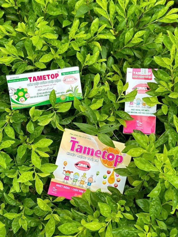 Tametop có dạng viên và dạng ống phù hợp với người lớn.