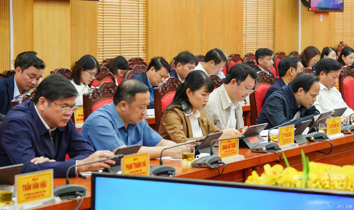 Các đại biểu tham dự Hội nghị. (Ảnh báo Thái Nguyên)