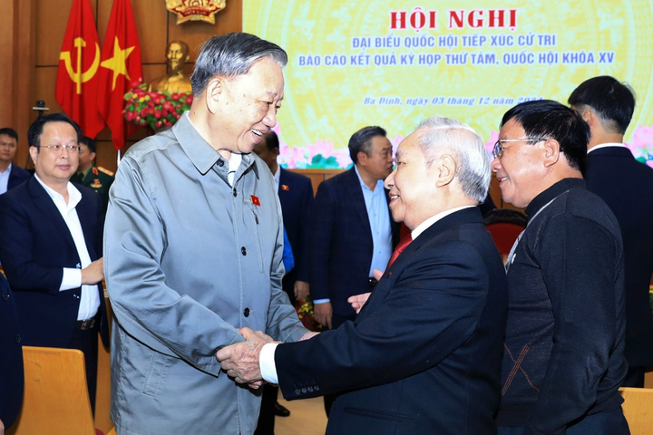 Tổng Bí thư Tô Lâm với cử tri đơn vị bầu cử số 1, TP Hà Nội.