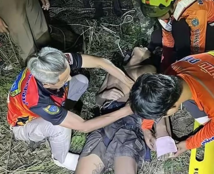 Thanh niên Trung Quốc bị gãy cổ tay trái, chấn động não và có nhiều vết bầm tím trên cơ thể. (Ảnh: 163)