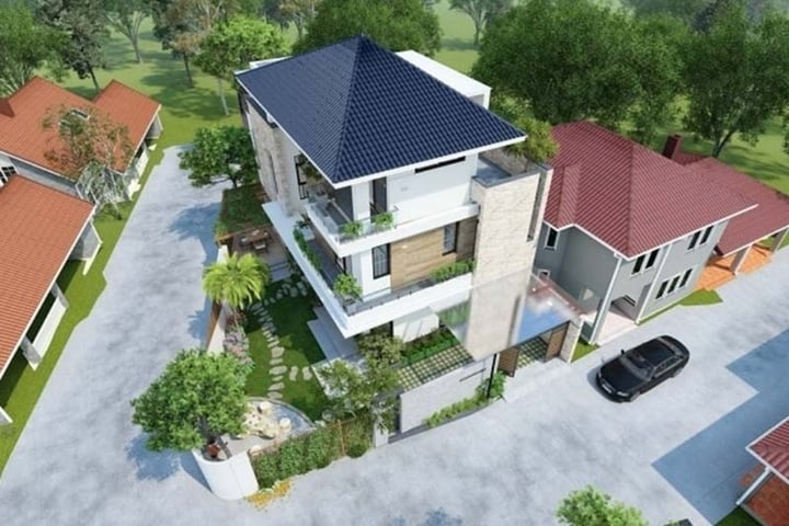 Nhà ở ngã ba đường cũng có nhiều ưu điểm. (Ảnh: KientrucAZ)