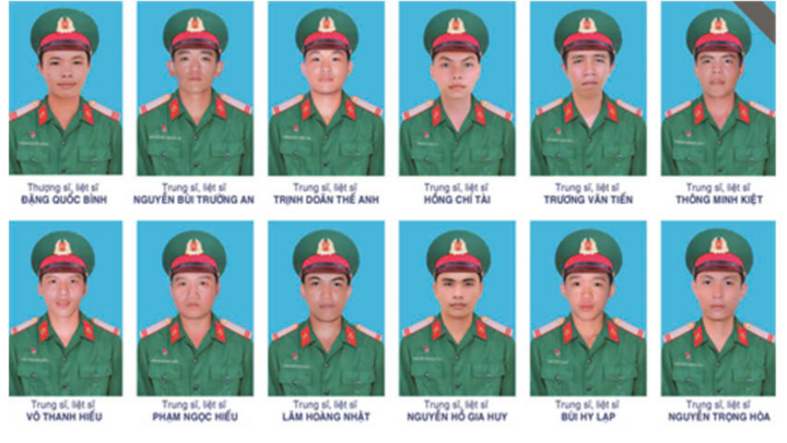 Quân khu 7 tổ chức Lễ tang 12 liệt sỹ hy sinh trong diễn tập tác chiến phòng thủ ở Đồng Nai được tổ chức ngày 8/12, tại Nhà tang lễ Quốc gia phía Nam.