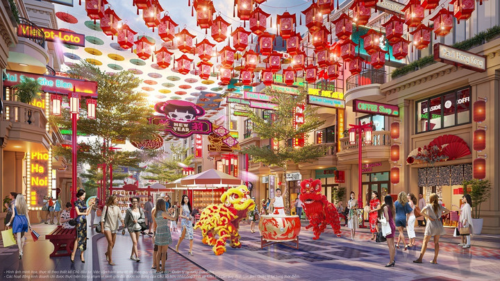 Mô hình phố hội giao thương hứa hẹn sẽ trở thành tâm điểm ăn chơi, mua sắm nhộn nhịp tại Móng Cái.