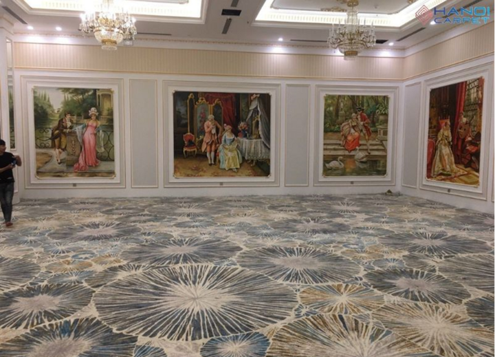 Thảm trải sàn tại hội trường ở Đà Nẵng.