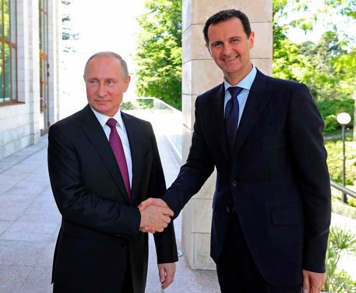 Tổng thống Nga Vladimir Putin gặp ông Bashar al-Assad tại Moskva vào tháng 5/2018. (Ảnh: Reuters)