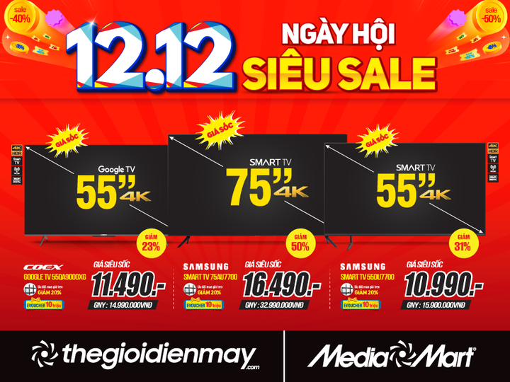 Ngày hội siêu sale 12/12: MediaMart bùng nổ sale lớn đến 70% toàn bộ mặt hàng - 2