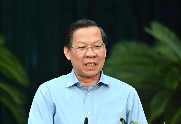 Chủ tịch TP.HCM Phan Văn Mãi. (Ảnh: Việt Dũng)