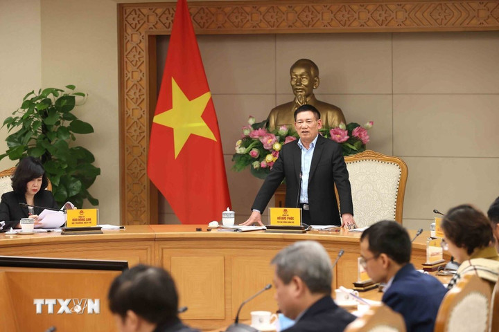 Phó Thủ tướng Hồ Đức Phớc phát biểu chỉ đạo. (Ảnh: An Đăng/TTXVN)