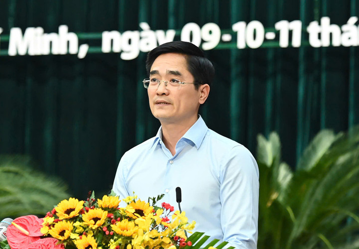 Giám đốc Sở Giao thông Vận tải TP.HCM Trần Quang Lâm. (Ảnh: Việt Dũng)