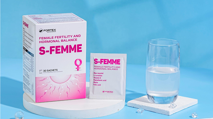 S-Femme được Bộ Y tế công nhận có công dụng hỗ trợ tăng nội tiết tố nữ, tốt cho phụ nữ có dự định mang thai.