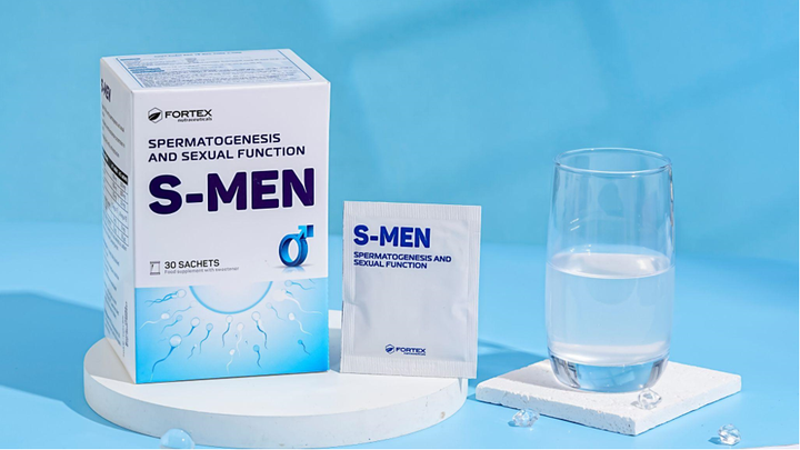 S-Men chứa Myo inositol, L-Carnitine, kẽm.. hỗ trợ tăng testosterone cho nam giới.