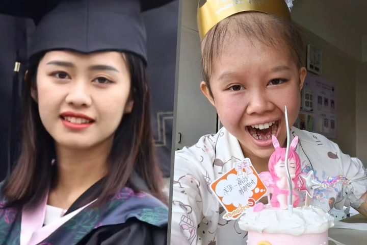 Hành trình điều trị ung thư của cô gái xinh đẹp khiến cộng đồng mạng Trung Quốc nể phục.