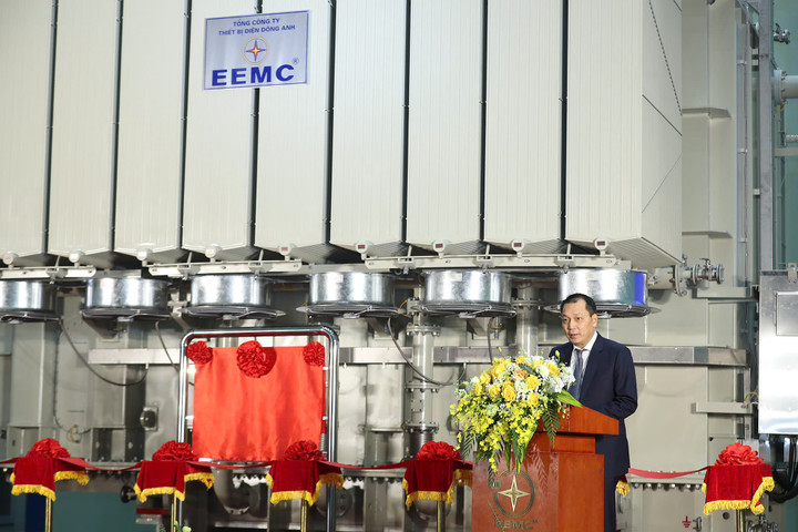 Chủ tịch HDTV EVN Đặng Hoàng An phát biểu tại sự kiện.